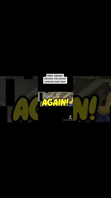 POTUS OBAMA PROVES THE FAKE MOON LANDING IN ONE SENTENCE | #conspiracy Corner #shorts