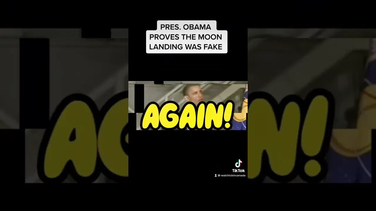 POTUS OBAMA PROVES THE FAKE MOON LANDING IN ONE SENTENCE | #conspiracy Corner #shorts