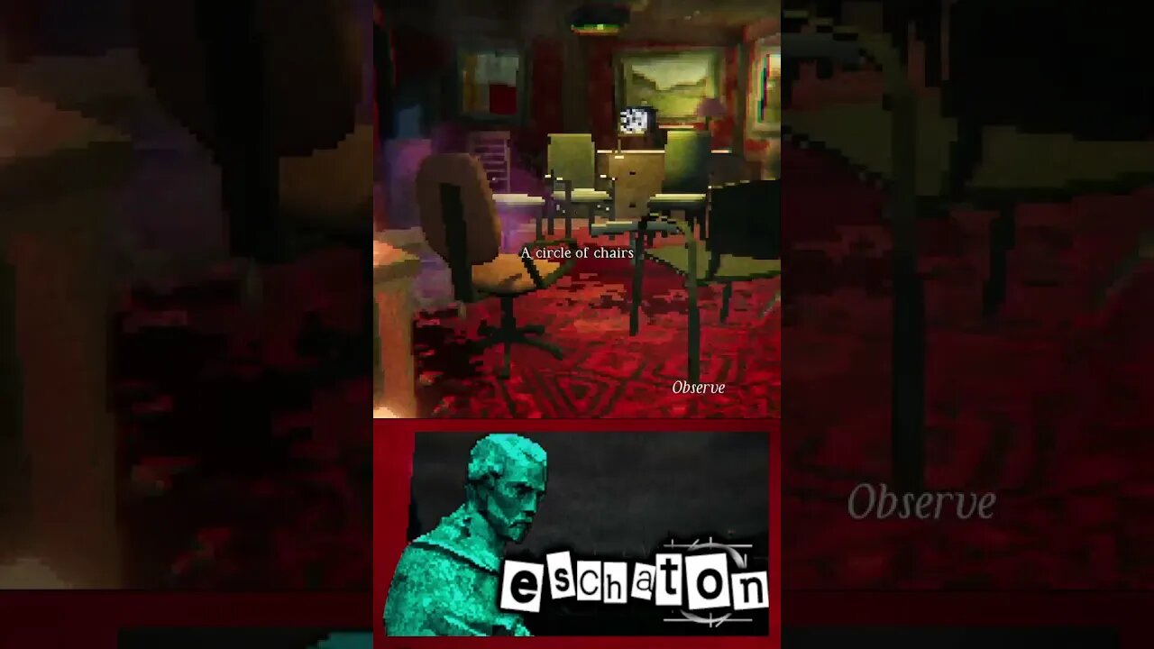 Creepy Musical Chairs for Ghosts | Eschaton #shorts #gaming #horrorgaming #indiegame