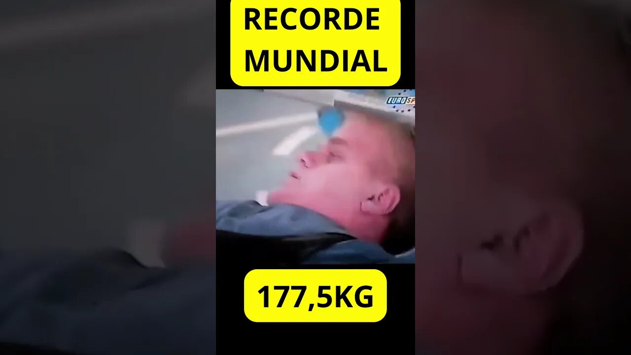 RECORDE MUNDIAL de 177,5kg no SUPINO de Andrzej Stanaszek #Shorts