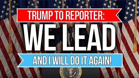 Trump to Reporter in North Carolina, "We're Leading In our Polls."