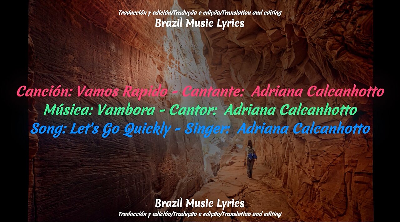 Brazil Music: Let's Go Quickly - Singer: Adriana Calcanhotto