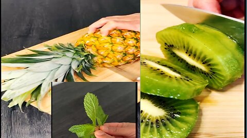 Pineapple & Kiwi Refreshing Juice ASMR VIDEO #aryan # #trending #asmr #viral