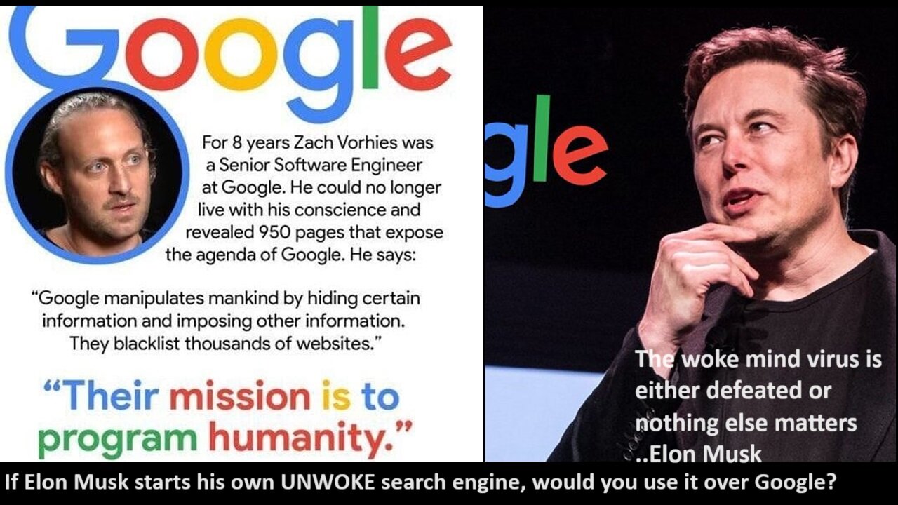 If Elon Musk starts his own UNWOKE search engine, would you use it over Google?