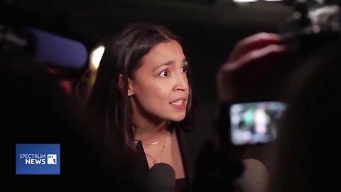 AOC claims banning men from using the girls’ bathroom endangers girls lol look how she walks off