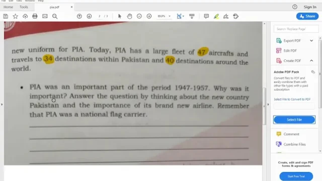 Class4 Social Studies Lec1 PIA Birth of an airline 5 8 2020