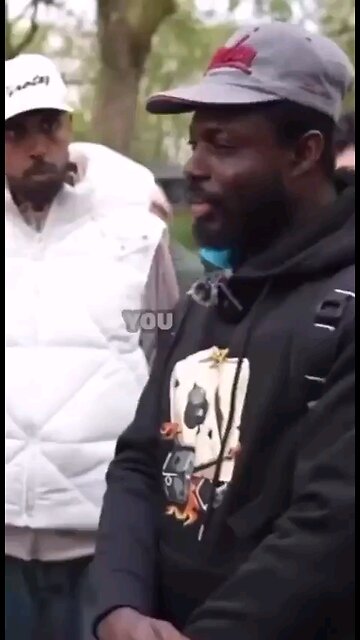 An African man schools an Islamic moron.