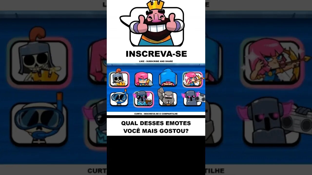 TODOS OS EMOTES CLASH ROYALE PARTE 5