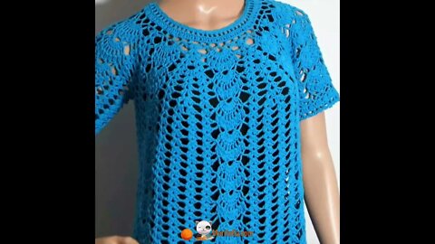 How to crochet dress written pattern in description