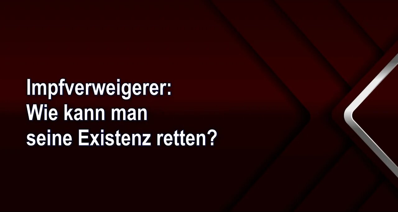 Impfverweigerer: Wie kann man seine Existenz retten?