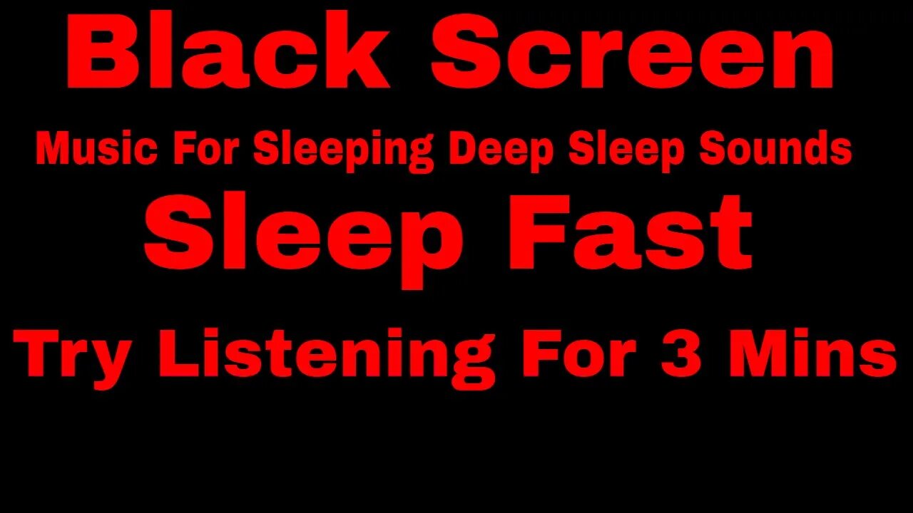 Rain Sounds for Sleeping with Sleeping Music for Deep Sleeping - BLACK SCREEN