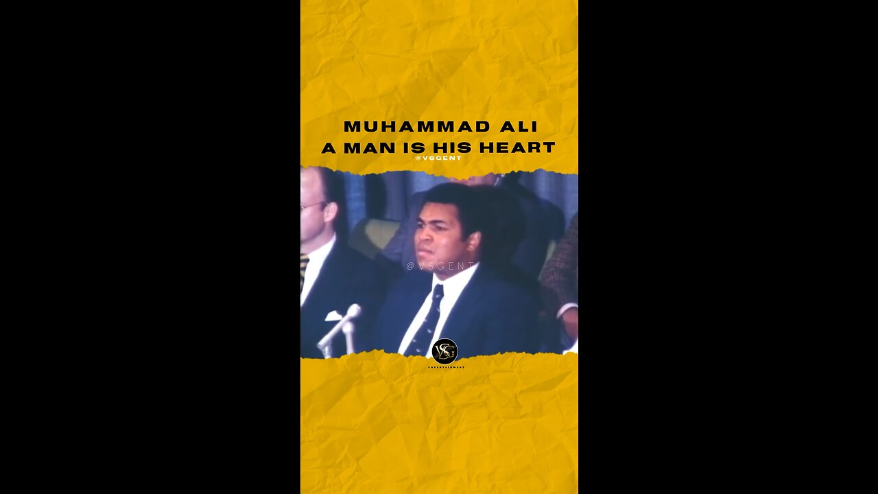 #muhammadali A man is his heart.U can tell a lot about a person by their ❤️.🎥 @unitednations