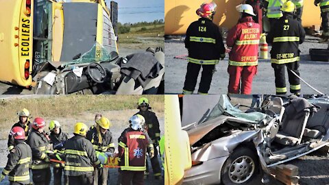 Simulation accidents Saint-Victor