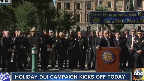Holiday DUI campaign kicks off today in the Valley