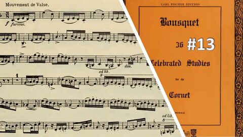 🎺🎺🎺 [TRUMPET ETUDE] BOUSQUET 36 Celebrated Studies for the Cornet - #13 por Helder Passinho Jr.