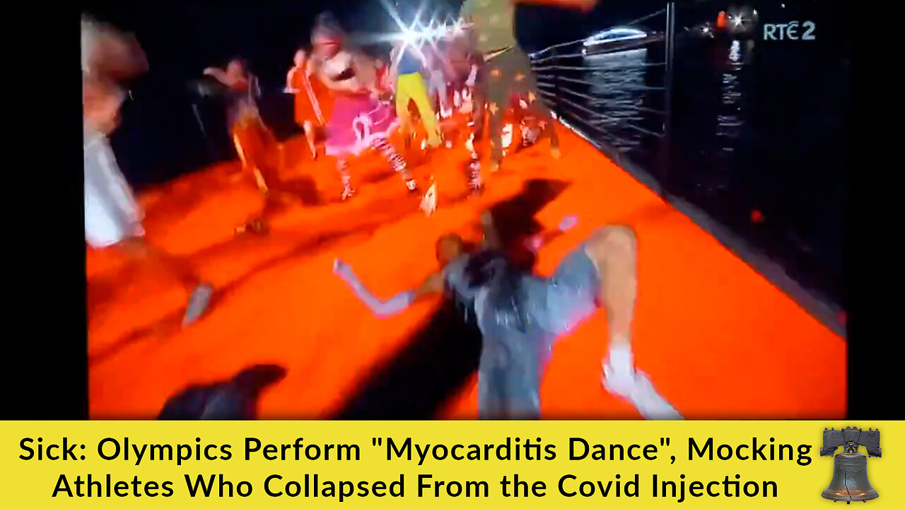 Sick: Olympics Perform "Myocarditis Dance", Mocking Athletes Who Collapsed From the Covid Injection