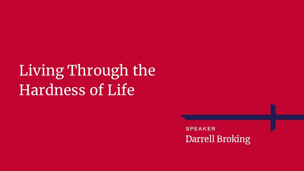 Elijah's Depression - Living Through the Hardness of Life - Hosted by Darrell Broking