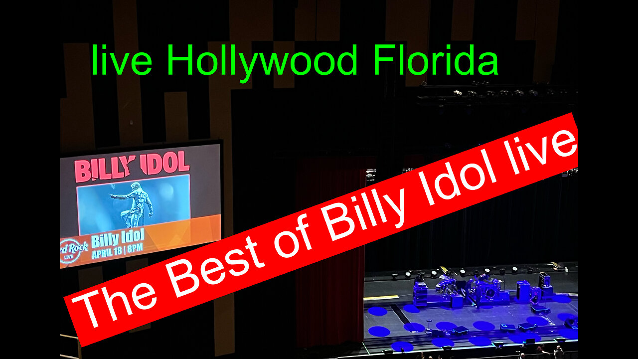 Billy Idol live Hollywood Hard Rock Casino Florida-The Best Of Billy Idol 04/2023