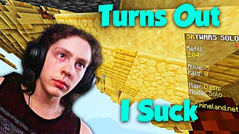 I Must Have Gotten Lucky With Noobs In Skywars Before This Video - Minecraft