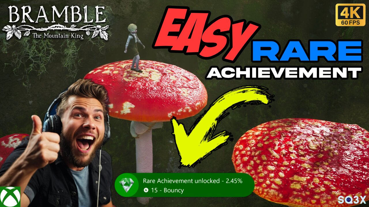 Easy RARE Xbox Achievement 🔥 Bramble: The Mountain King Mushroom Jump (4K)