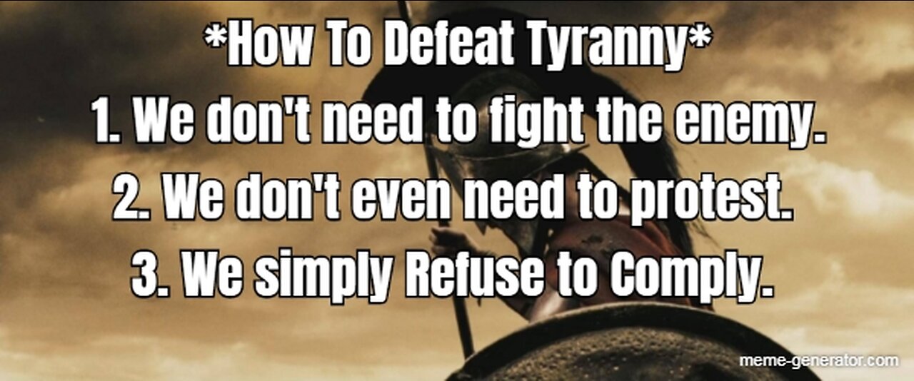 “You can’t comply your way out of tyranny”