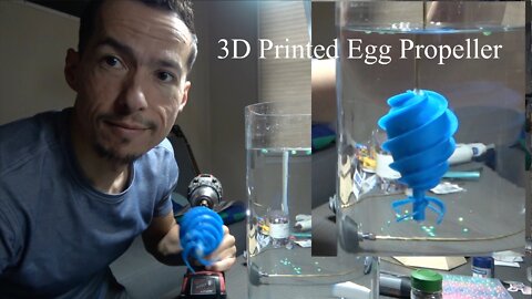 3D Printed Egg Water Propeller