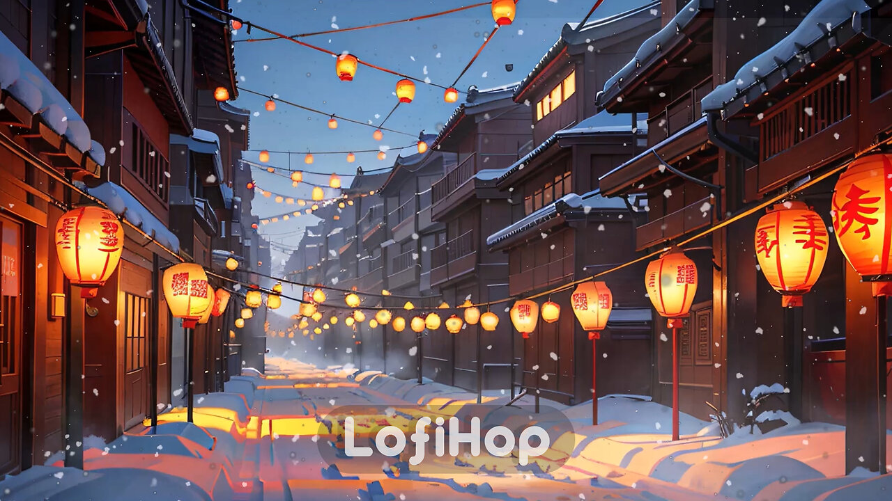 SNOWING IN J A P A N ❄ calm Lofi hip-hop ❄ To relax, study, or work with ❄ Winter Lofi 2023 ❄