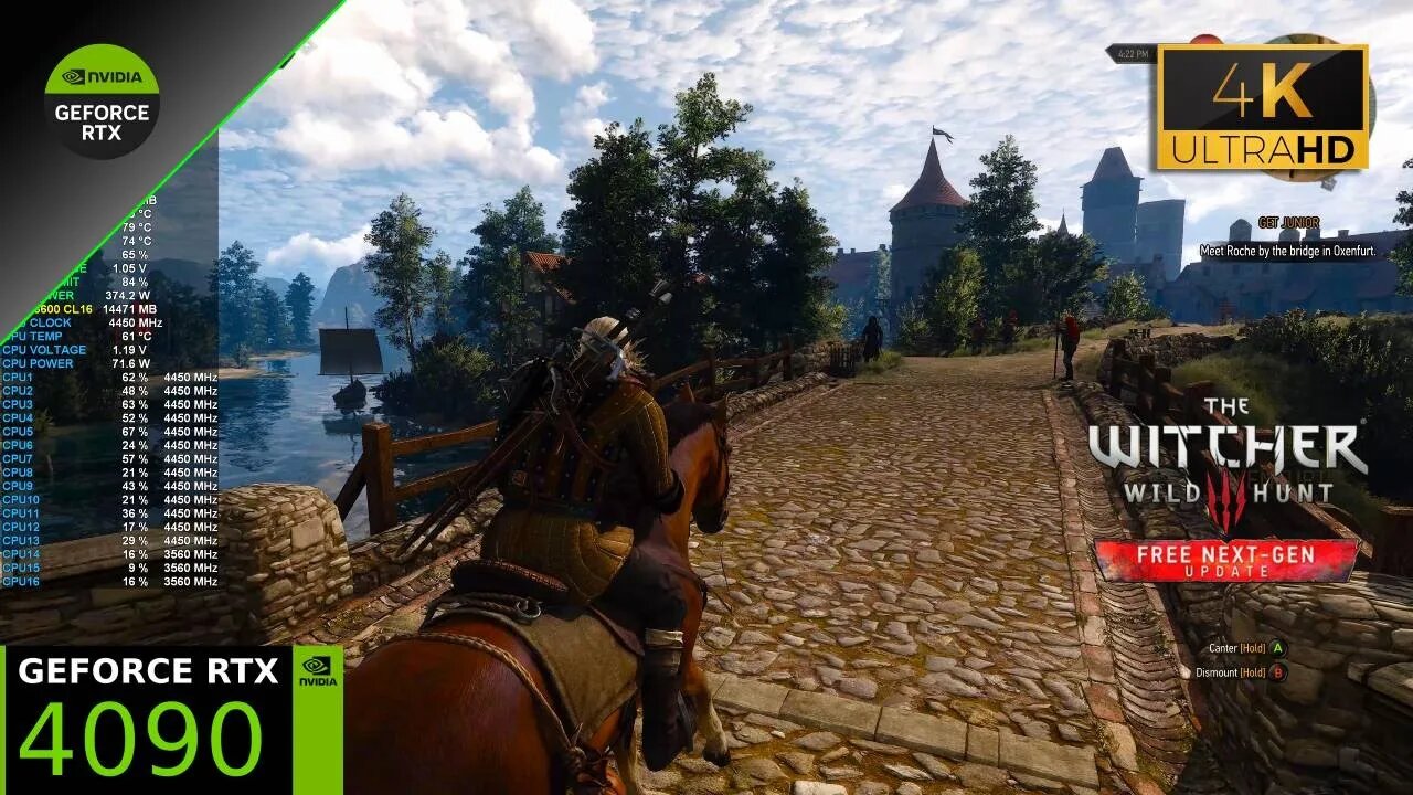 The Witcher 3 | RTX 4090 4K DLSS 3 - Ray Tracing ON | Ryzen 7 5800X3D