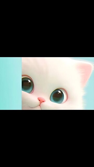 🐯"Cute White Kitten’s Sweet Meows"🐯