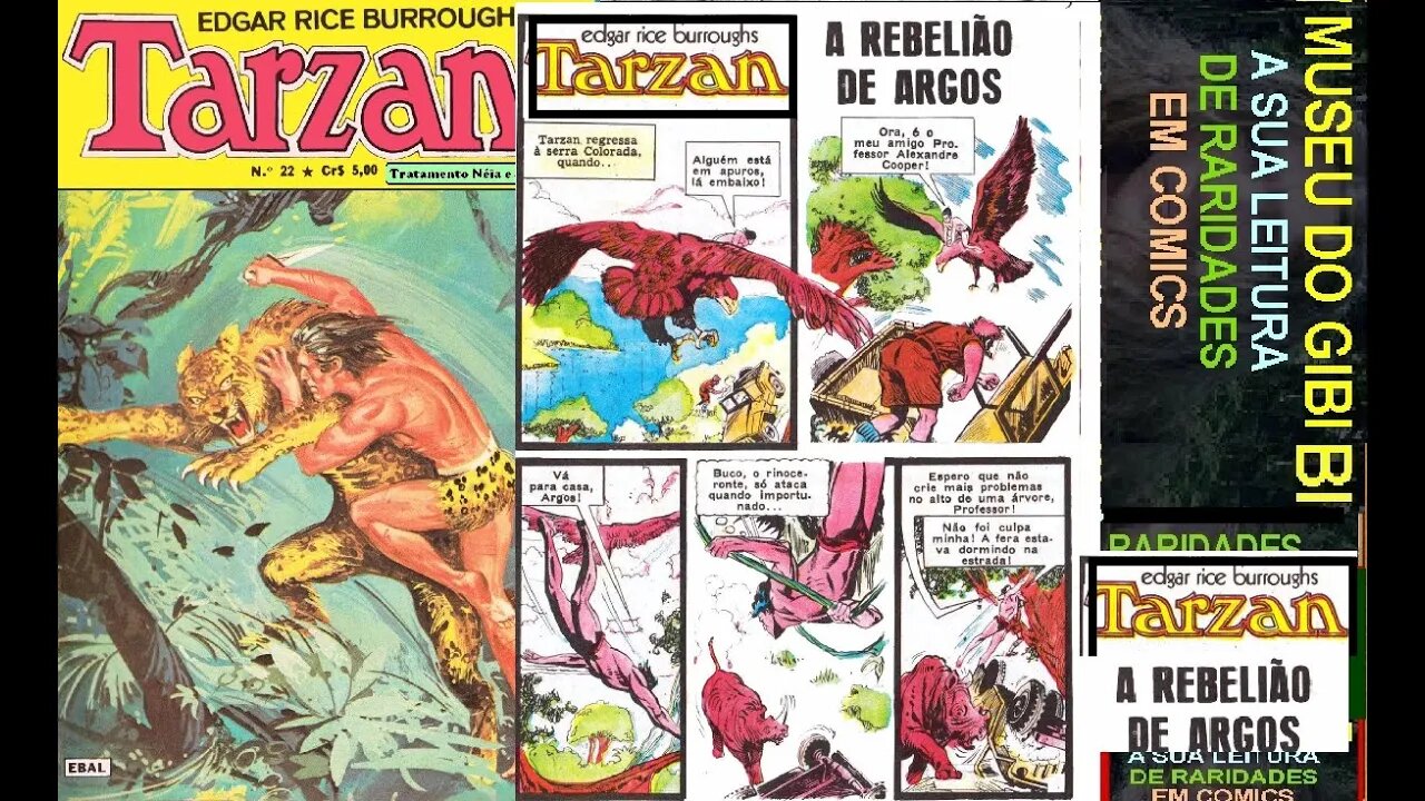 TARZAN FORMATINHO 22 A REBELIAO DE ARGOS #MUSEUDOGIBI #quadrinhos #comics #leitura