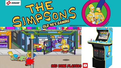 The Simpsons old 90's arcade game