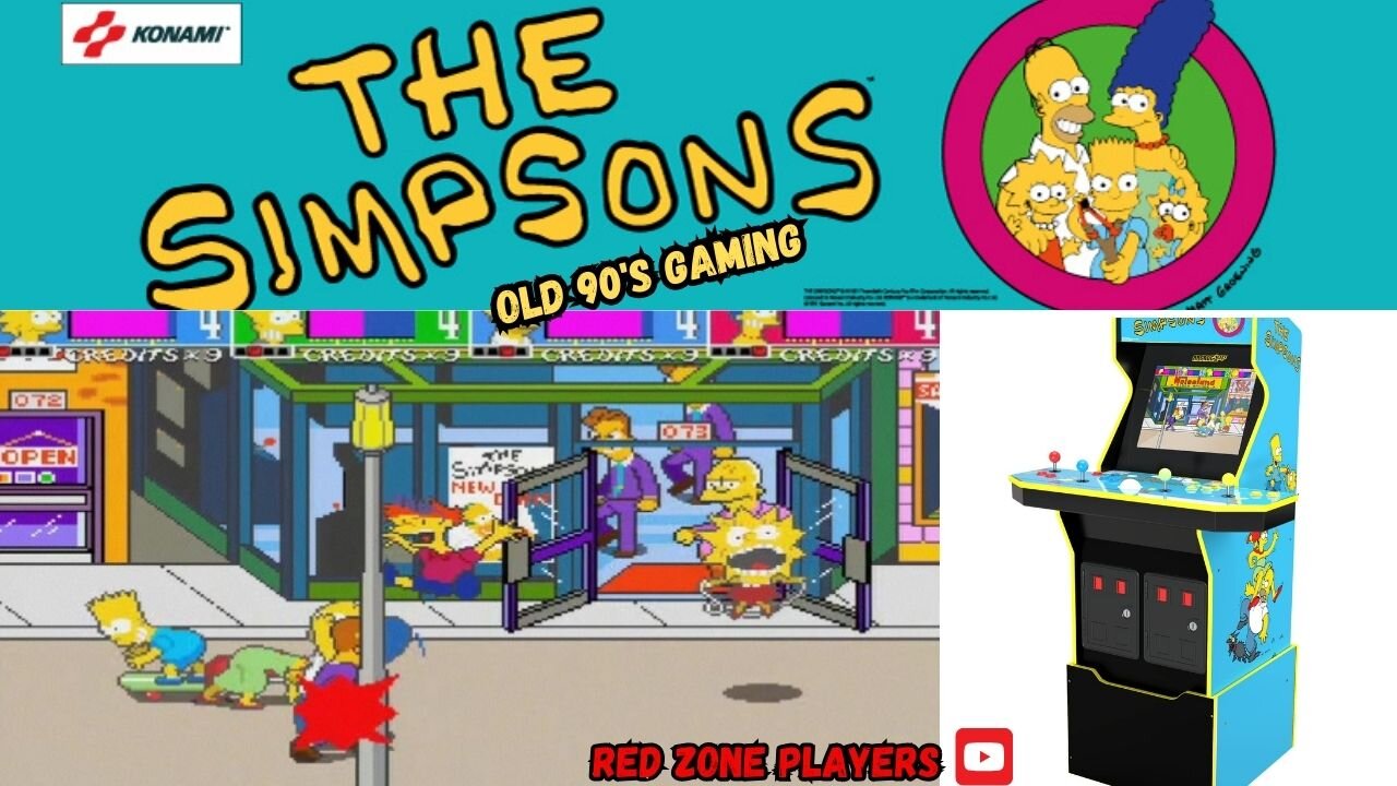 The Simpsons old 90's arcade game