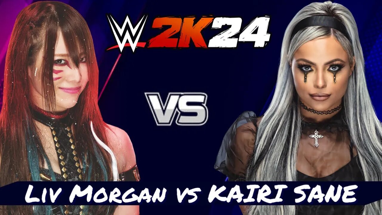 WWE 2K24 Liv Morgan vs Kairi Sane PS5 gameplay