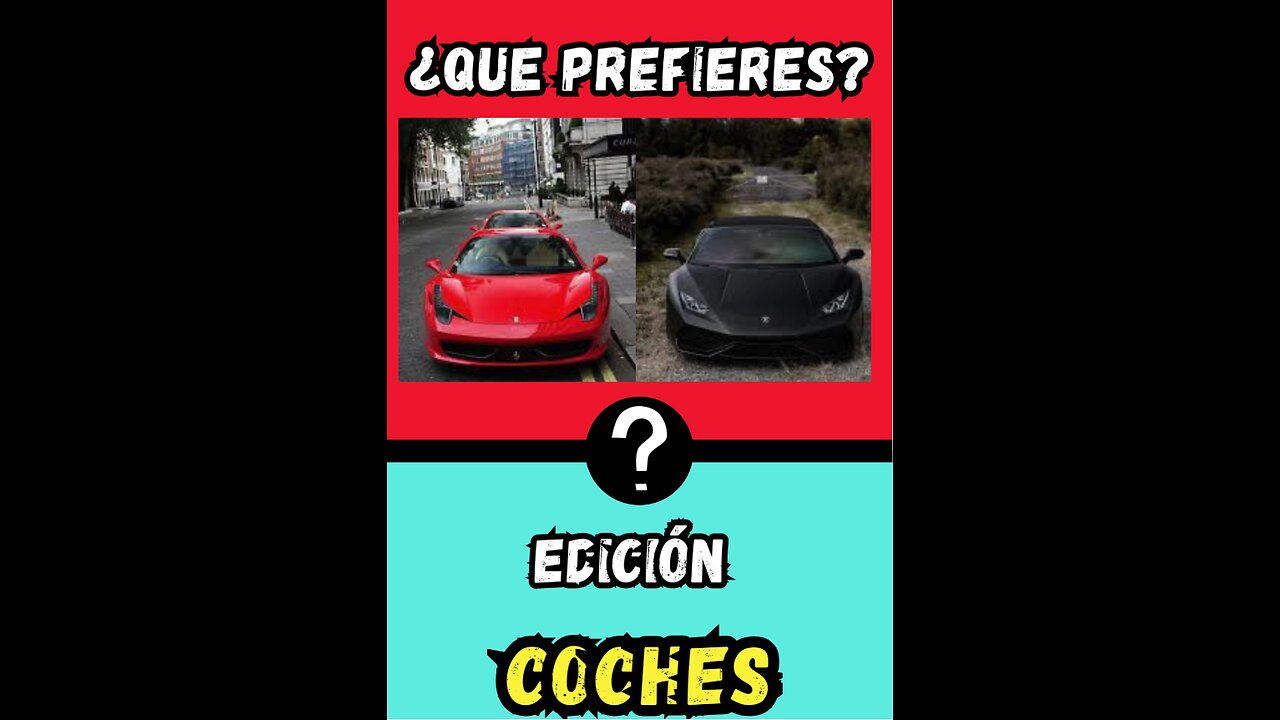 Que prefieres Edicion-Coches