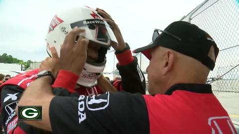 Brett Hundley goes racing