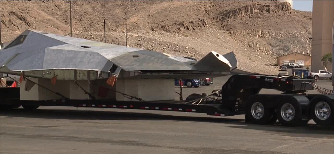 Stealth Fighter jet moves through Southern Nevada