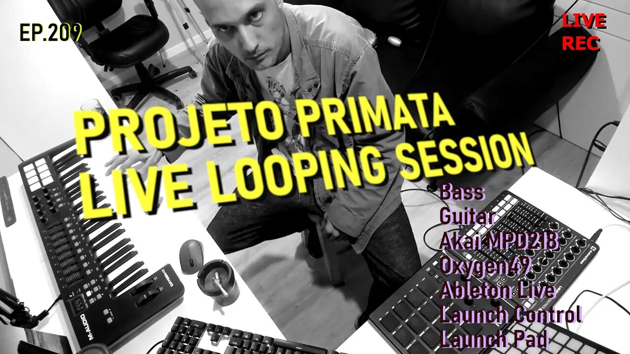 Live Looping em Homestudio EP.209 - Criando música na hora! #homestudio #livelooping #fingerdrumming