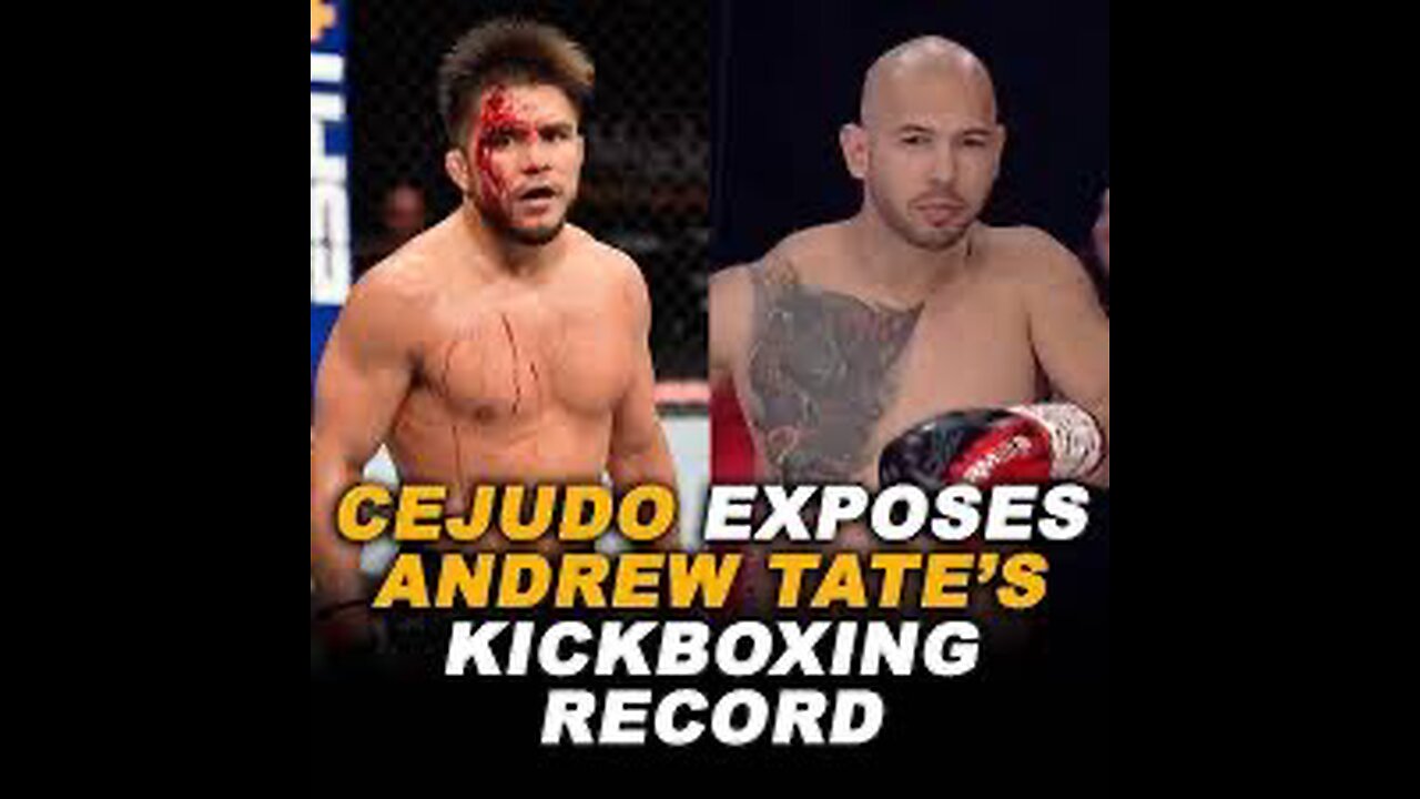 Henry Cejudo Exposes Andrew Tates Boxing Record🥊