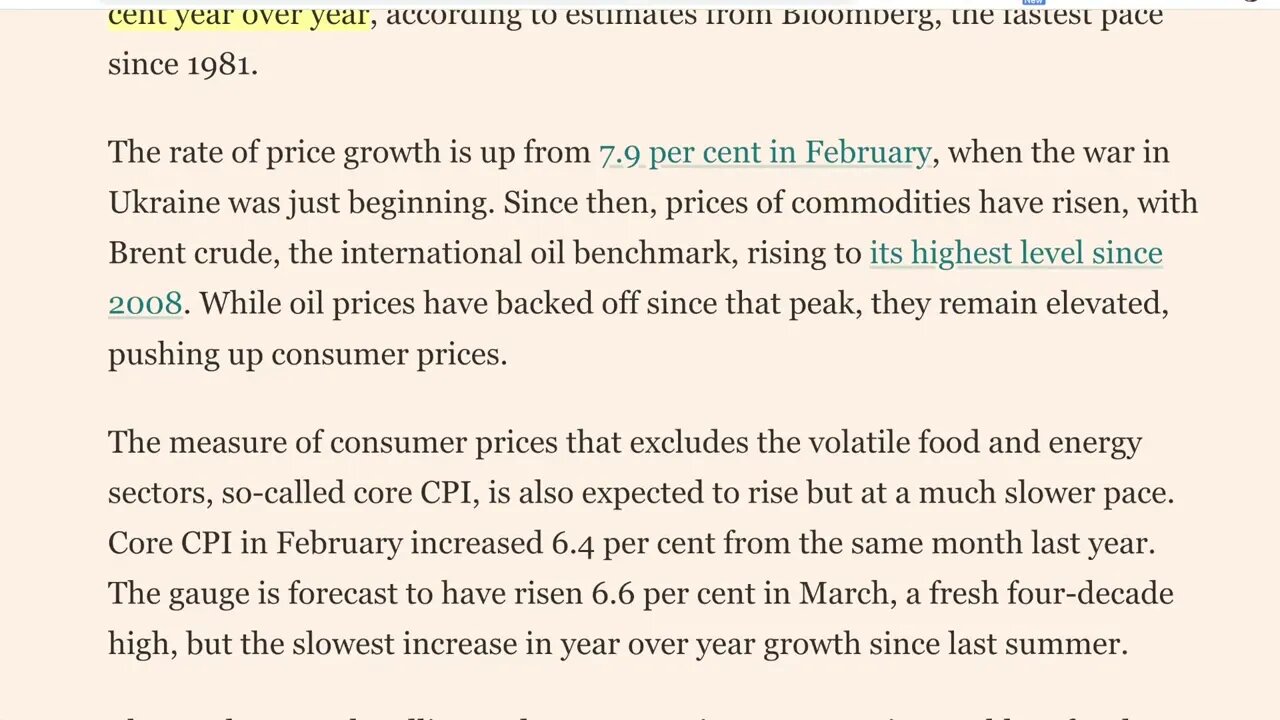預計美國通脹將在 3 月再創 40 年新高