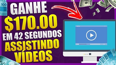 Ganhe $170.00 Por 42 Segundos no YouTube [RECEBA R$1.200 POR DIA] Como Ganhar Dinheiro Online