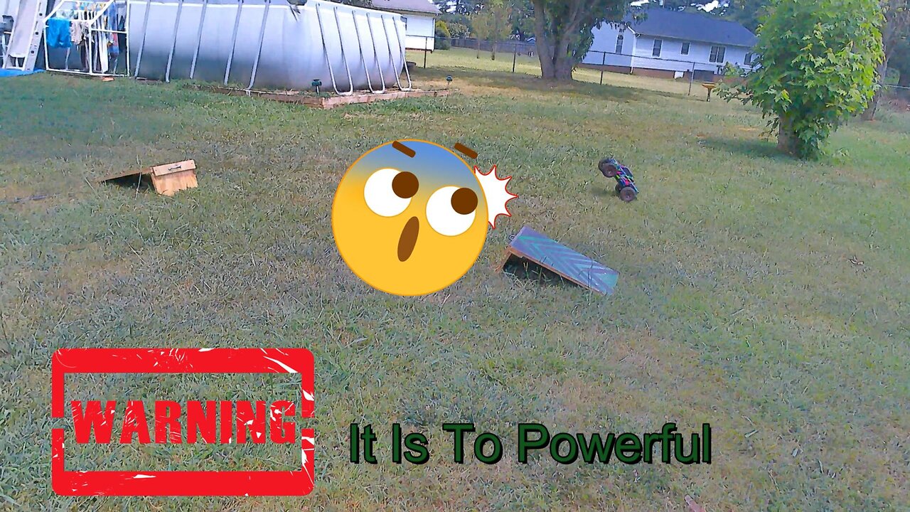 RC Super Mean Machine First Jump on Ramps