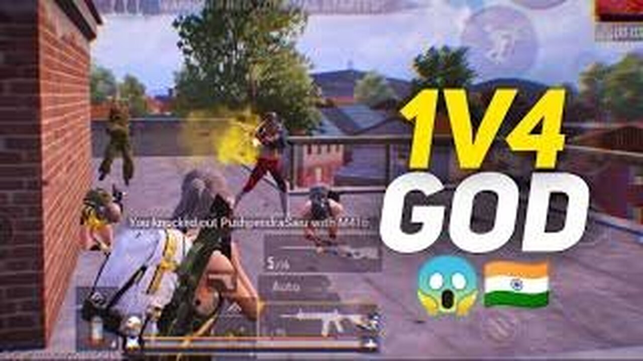 1v4 solo push on squad