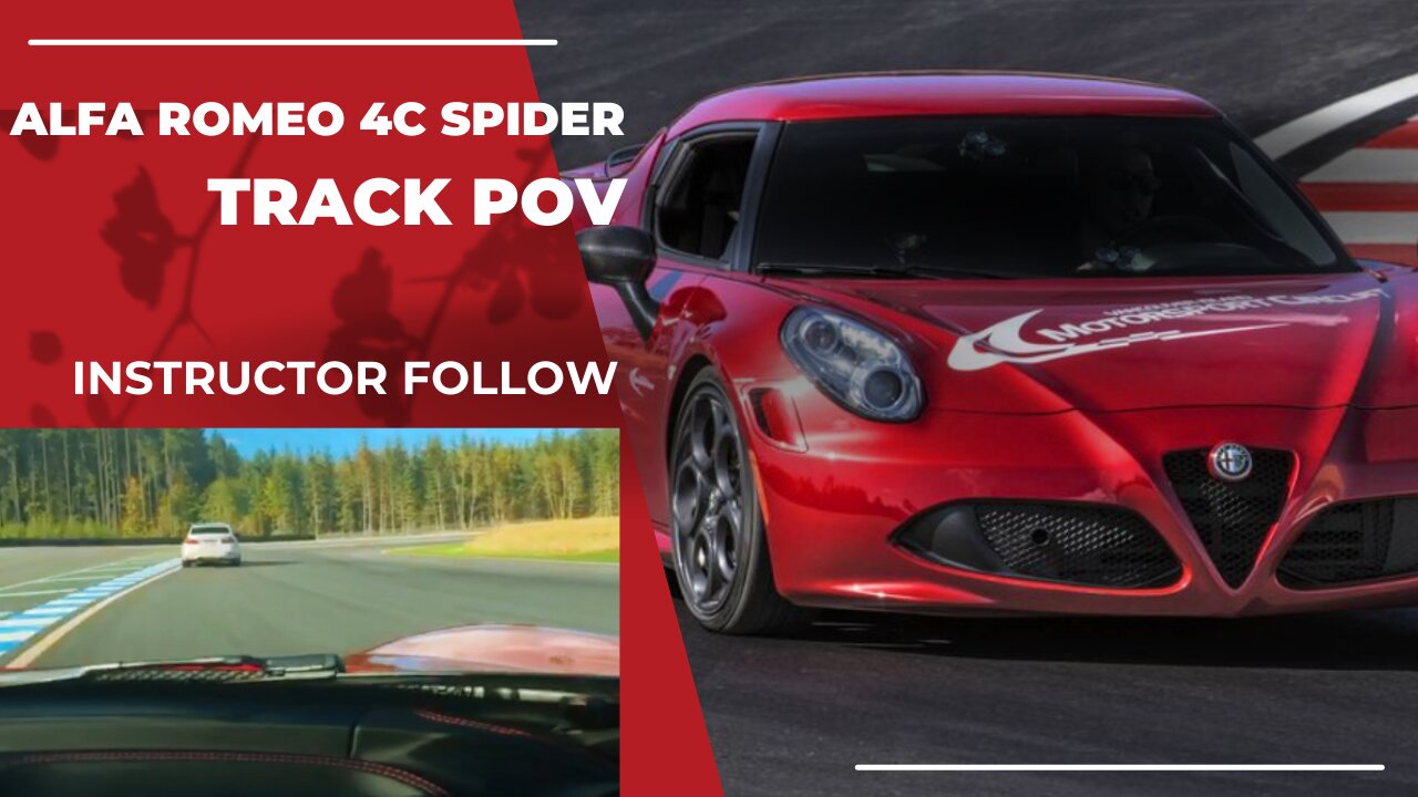 Alfa Romeo 4C TRACK POV following instructor