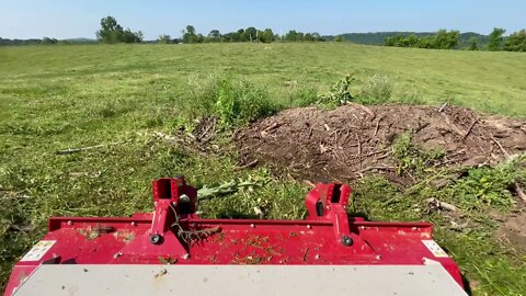 Ventrac 4500Y mowing pasture.