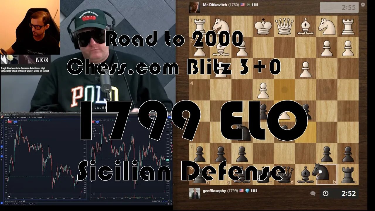 Road to 2000 #102 - 1799 ELO - Chess.com Blitz 3+0 - Sicilian Defense