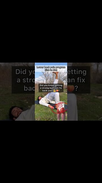 Did you know a strong *** can fix back pain?