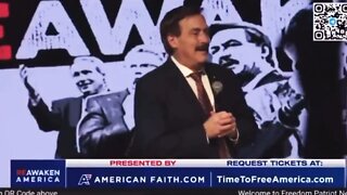 MyPillow Mike Lindell Unwell, Hand Tremor at Deranged Speech