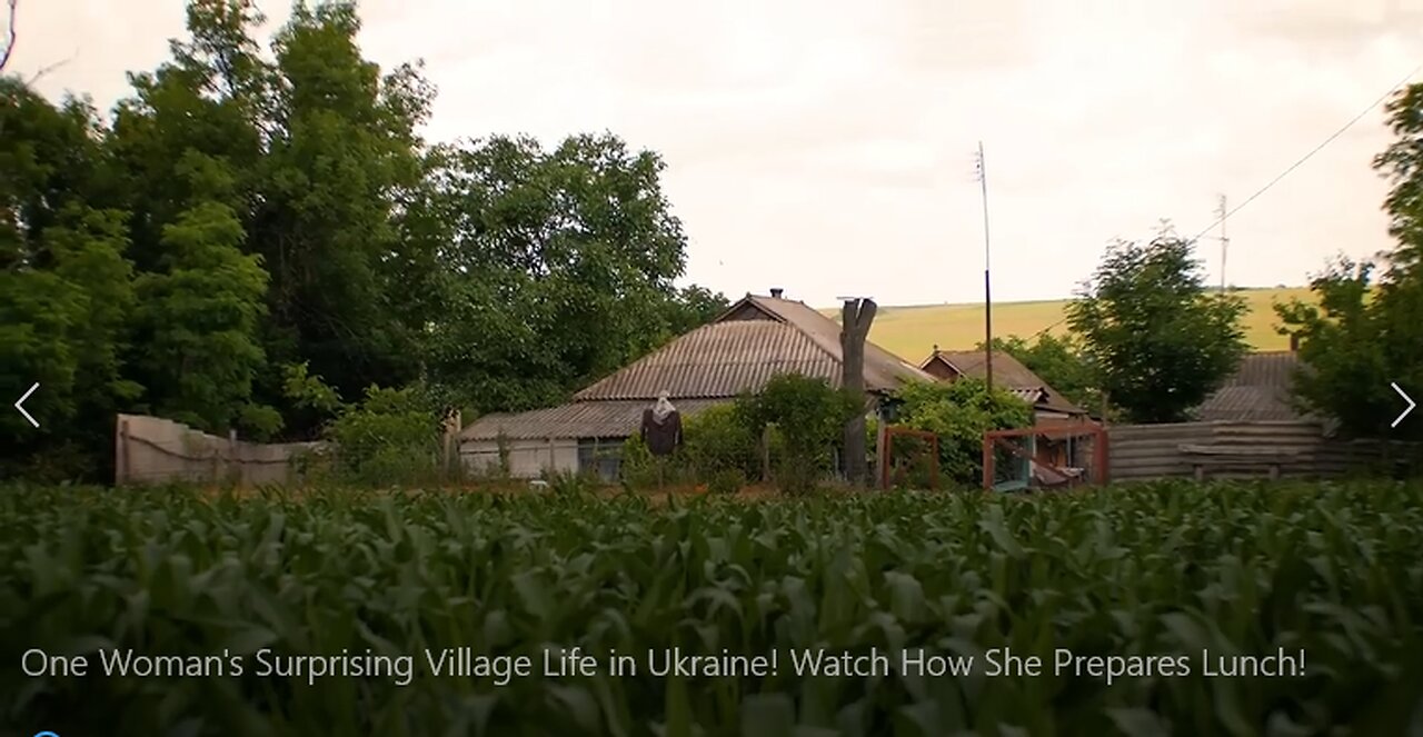 One Woman's Surprising Village Life in Ukraine! Watch How She Prepares Lunch!