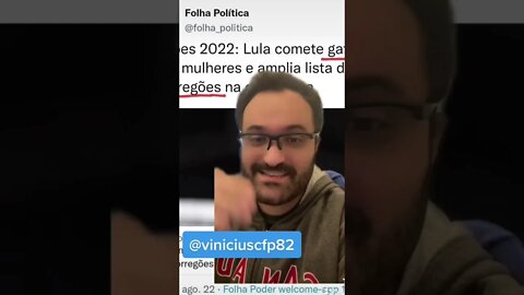 INADMISSÍVEL! Imprensa considera “gafe” fala criminosa de Lula sobre as mulheres