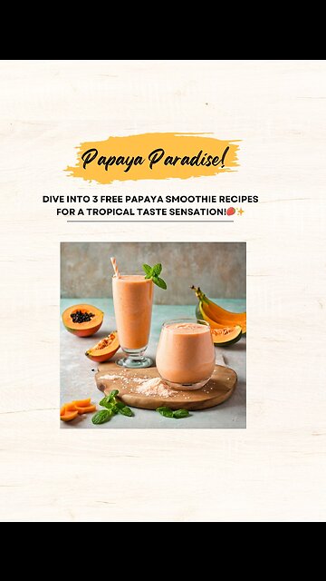 "Papaya Paradise! 🥭✨